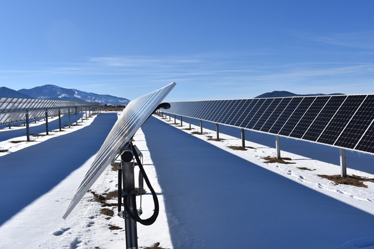 PV array at N NM Community College - David Breecker Microgrid Systems Lab