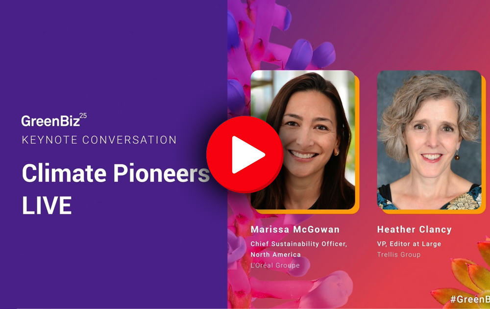 GreenBiz 2025--Women Climate Pioneers_Marissa McGowan, L'Oreal Groupe and Heather Clancy, Trellis